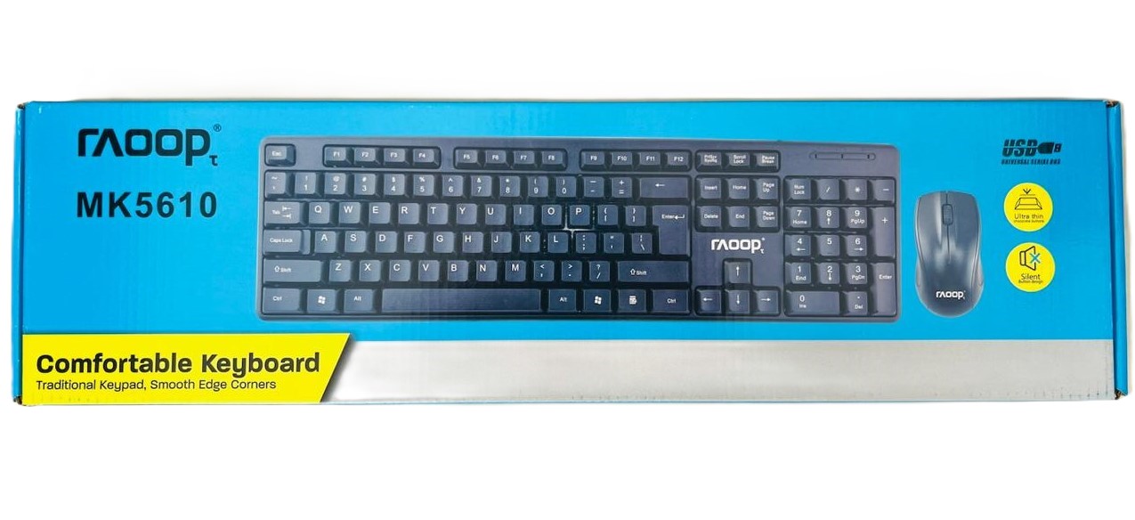 Combo teclado y mouse alámbrico Raoop MK5610
