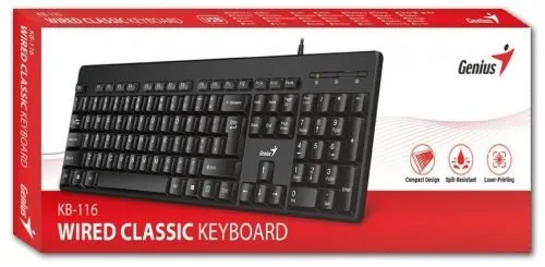 Teclado alámbrico Genius KB116